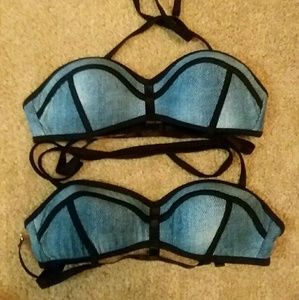 Denim style Swimtops